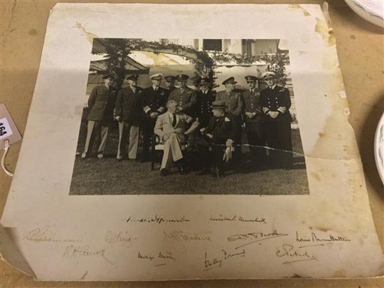 Signed military 2nd WW photo